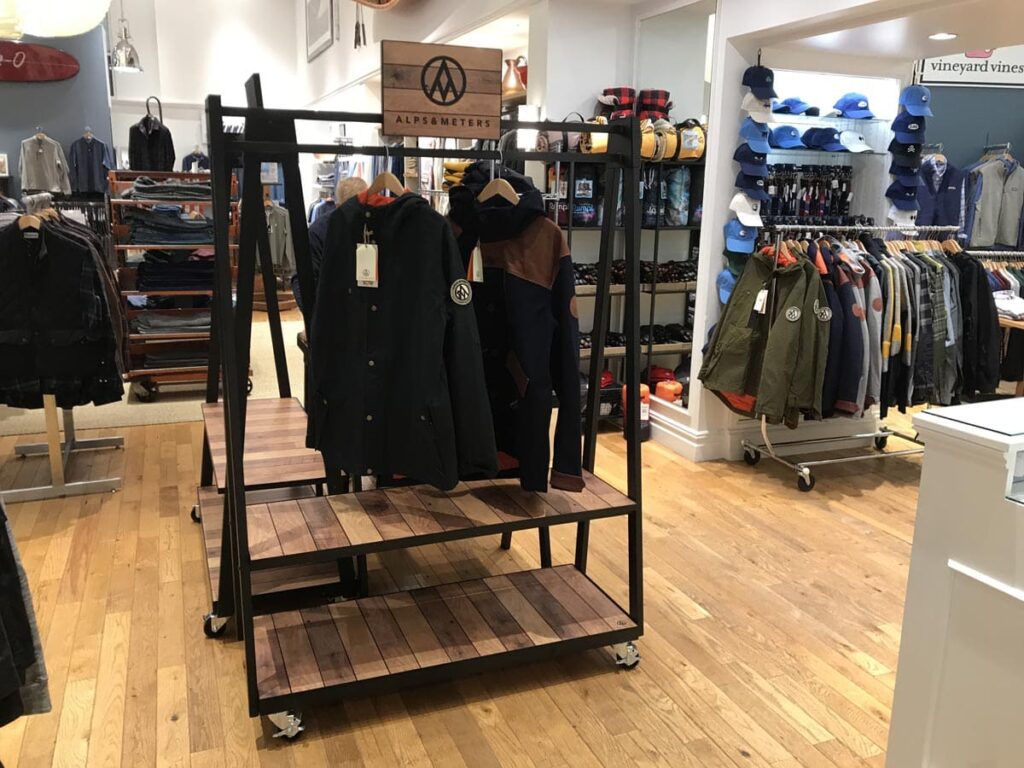 Photo of an Effective Retail Display Garment Rack